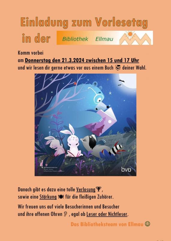 Einladung Vorlesetag 2024